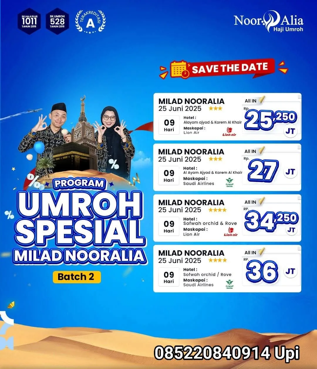promo umroh milad nooralia 2025 upi umroh